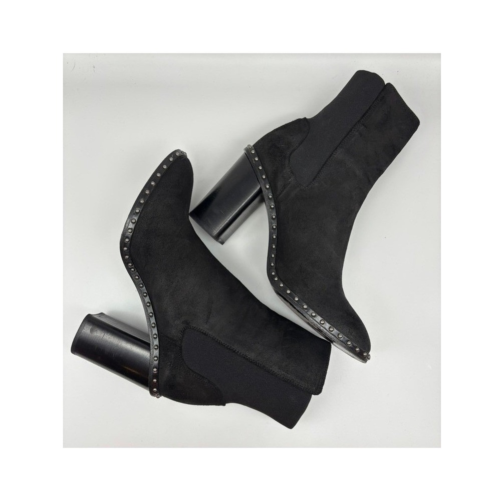 Rag & Bone‎ Boots Womens Sz 9 Romi Studded Black Suede Chelsea Ankle Goth Biker